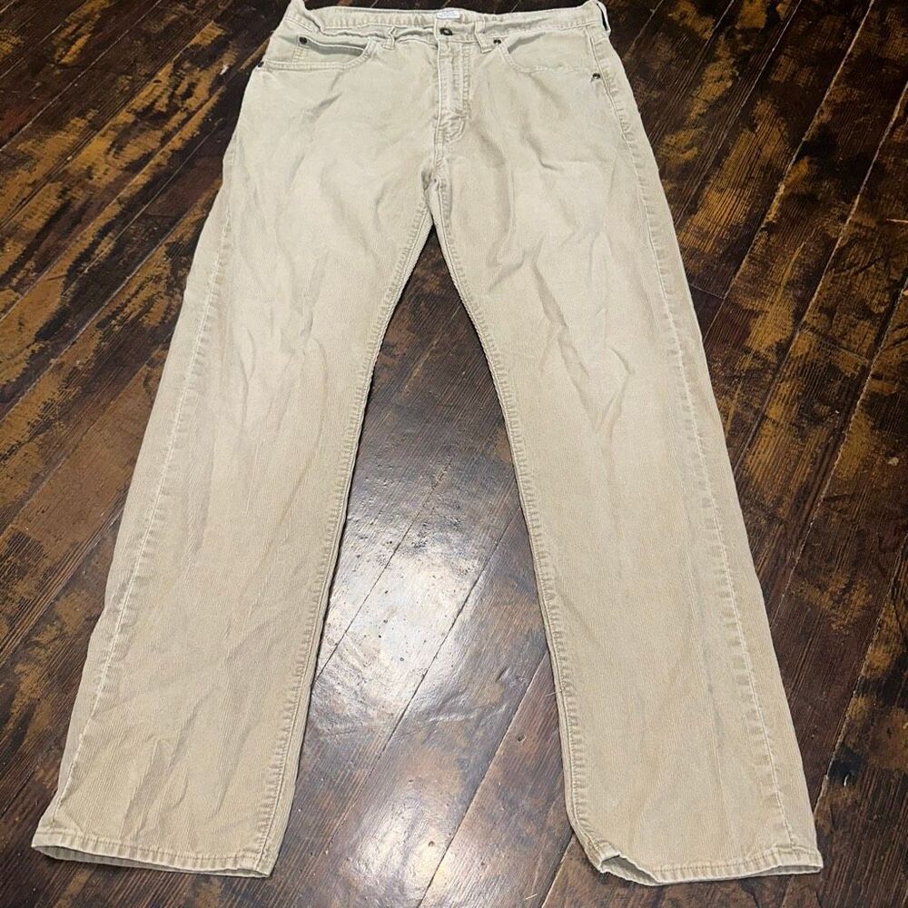 J Crew tan corduroy 32x30 business casual minimalist slacks